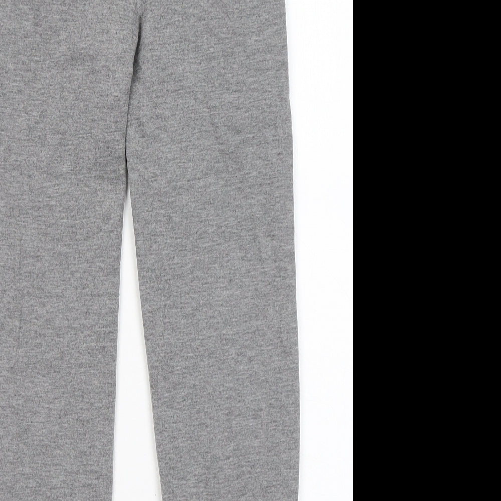 ant that trend Girls Grey Cotton Jogger Trousers Size 7-8 Years Regular