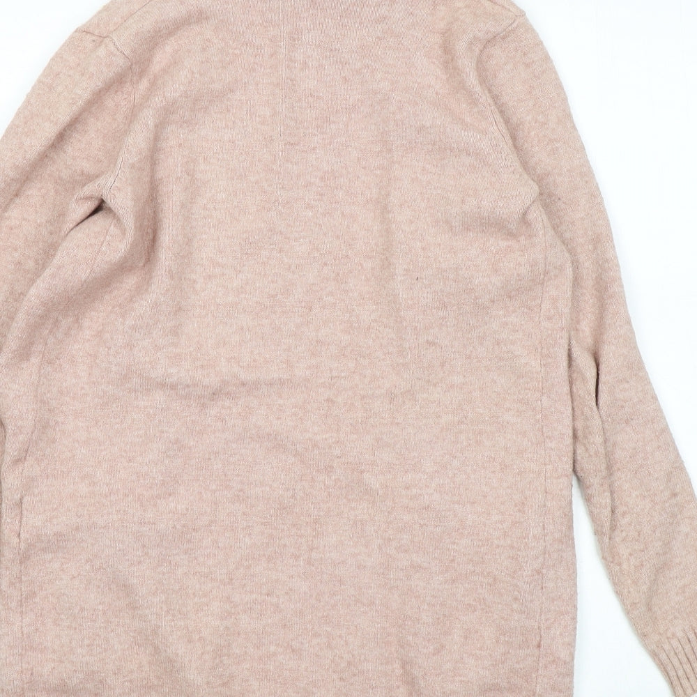 VILA Womens Pink V-Neck Viscose Cardigan Jumper Size XS