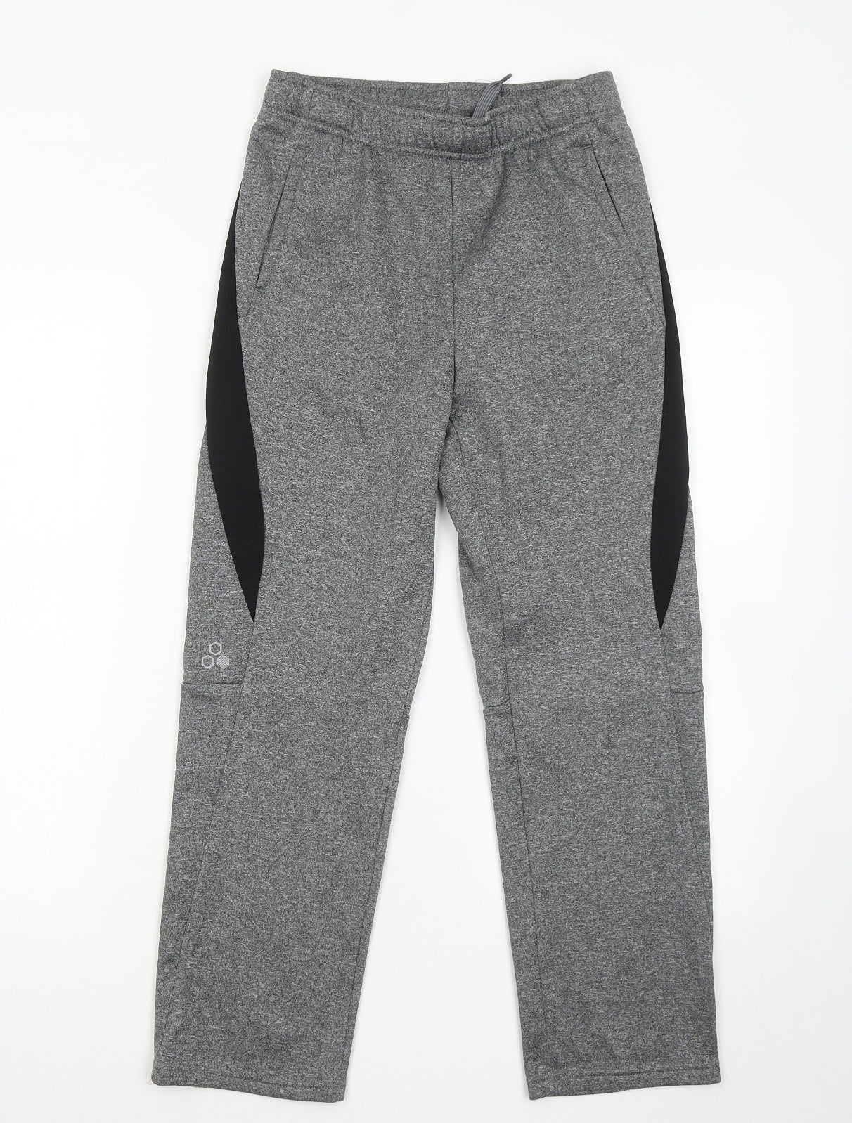 Tek Gear Womens Grey Polyester Jogger Trousers Size 10 L23 in Regular