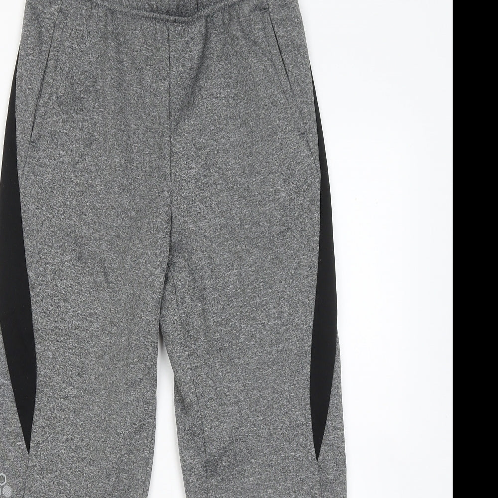 Tek Gear Womens Grey Polyester Jogger Trousers Size 10 L23 in Regular