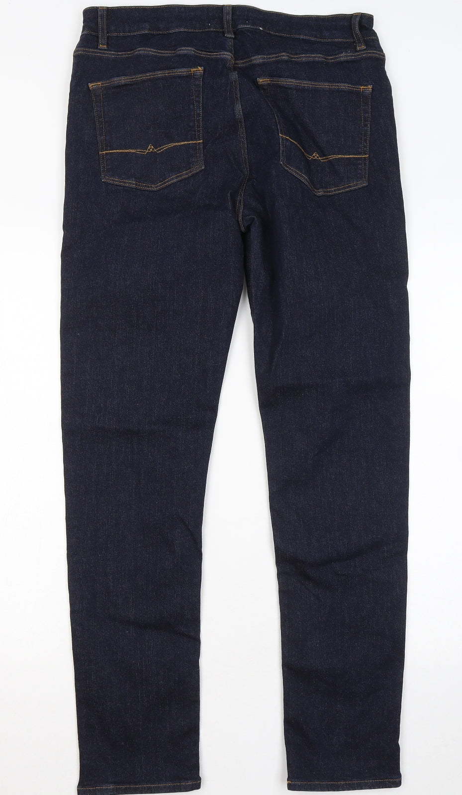 ASOS Mens Blue Cotton Straight Jeans Size 32 in L32 in Regular