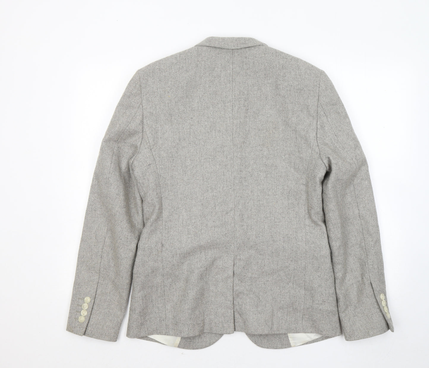 New Look Mens Grey Wool Jacket Suit Jacket Size 38