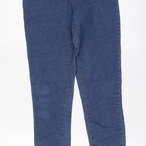 Denim & Co. Womens Blue Cotton Jegging Leggings Size 6 L28 in