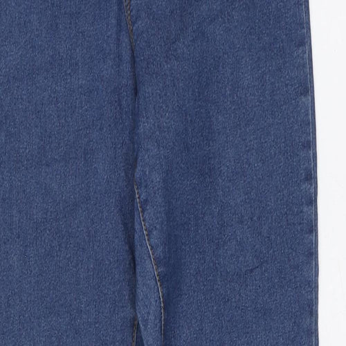 Denim & Co. Womens Blue Cotton Jegging Leggings Size 6 L28 in