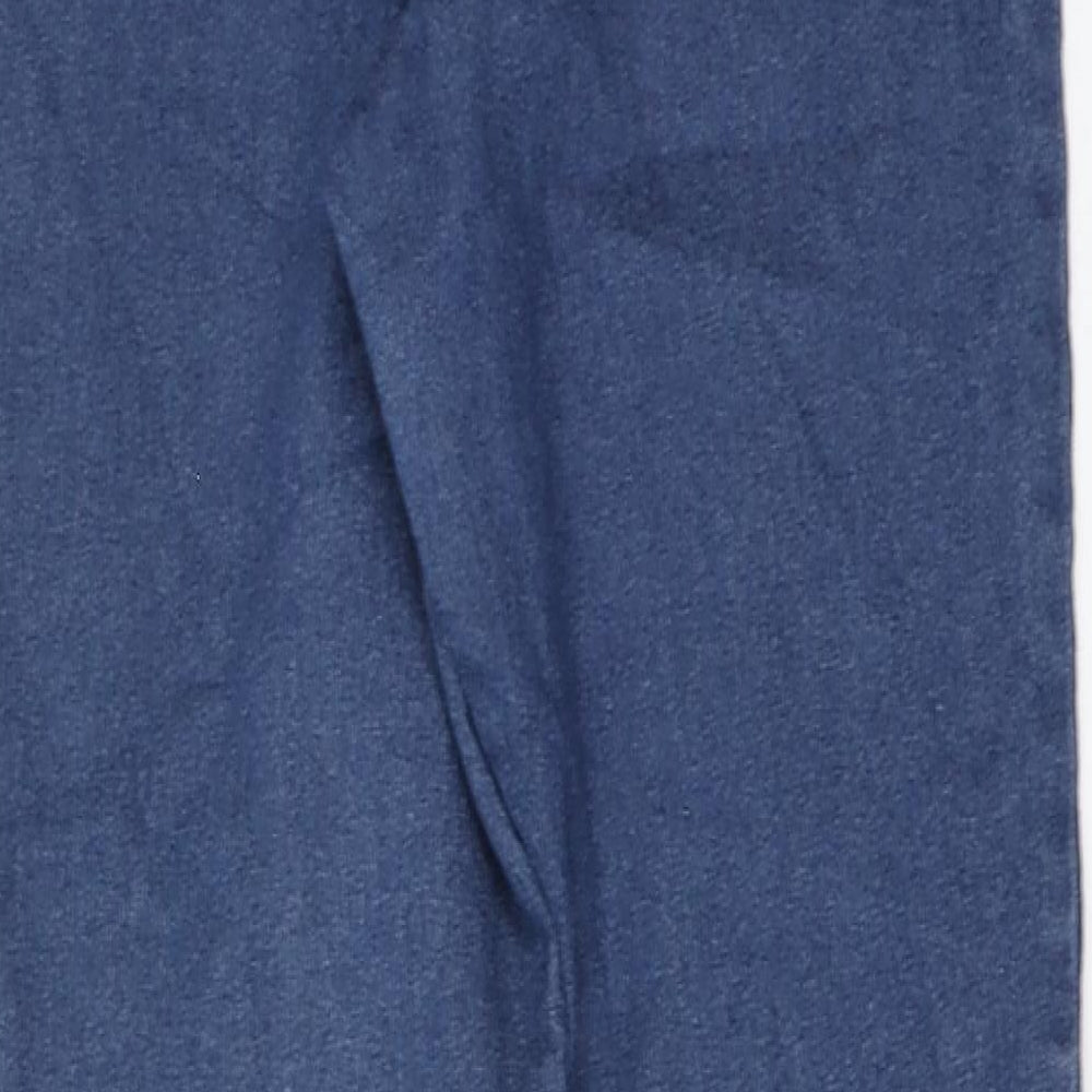 Denim & Co. Womens Blue Cotton Jegging Leggings Size 6 L28 in