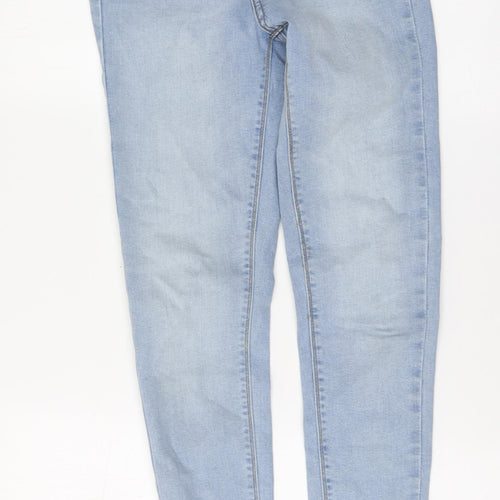 Denim & Co. Womens Blue Cotton Skinny Jeans Size 8 L27 in Regular