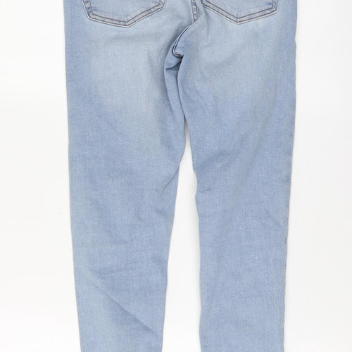 Denim & Co. Womens Blue Cotton Skinny Jeans Size 8 L27 in Regular