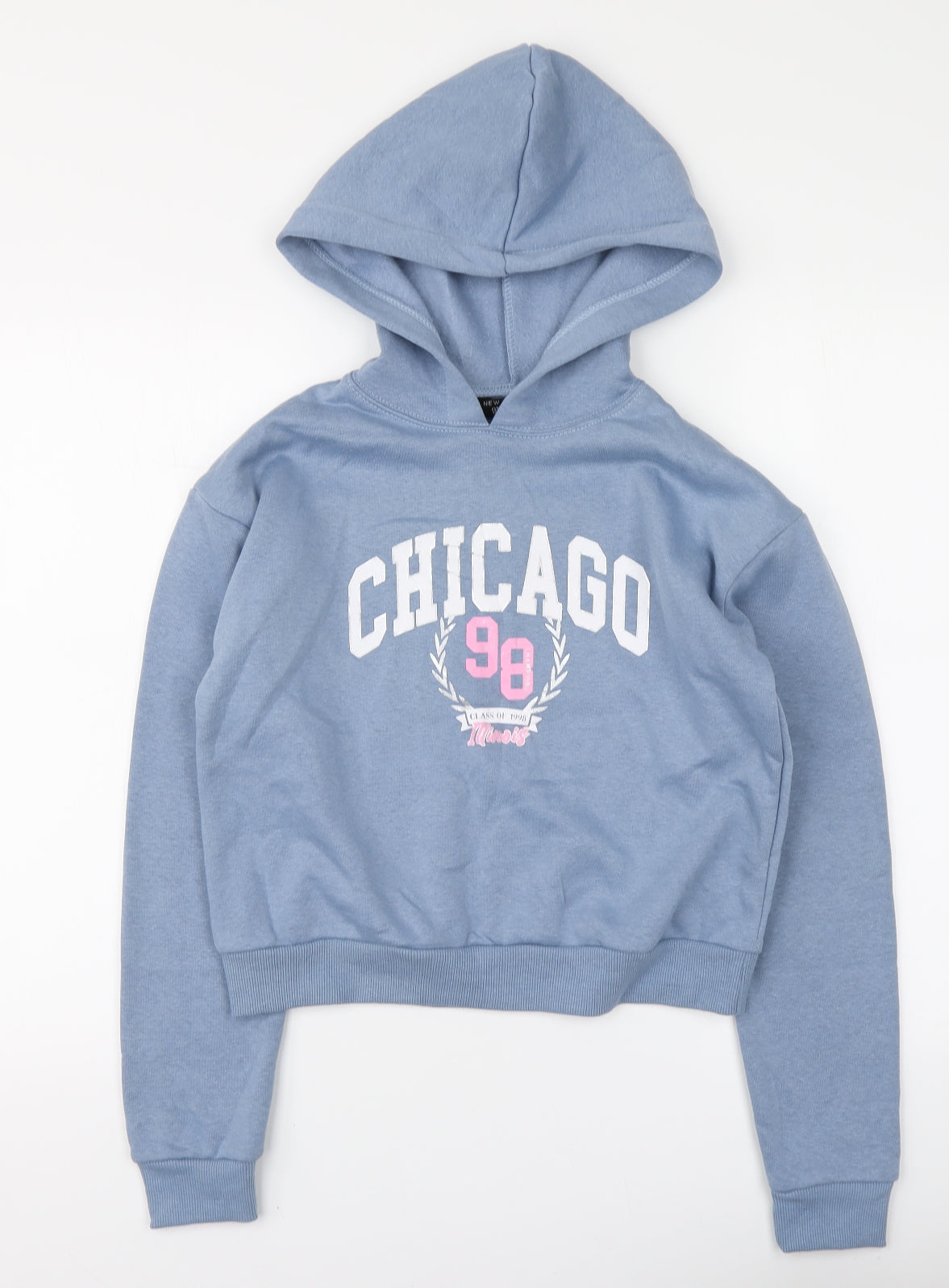 New Look Girls Blue Polyester Pullover Hoodie Size 12-13 Years