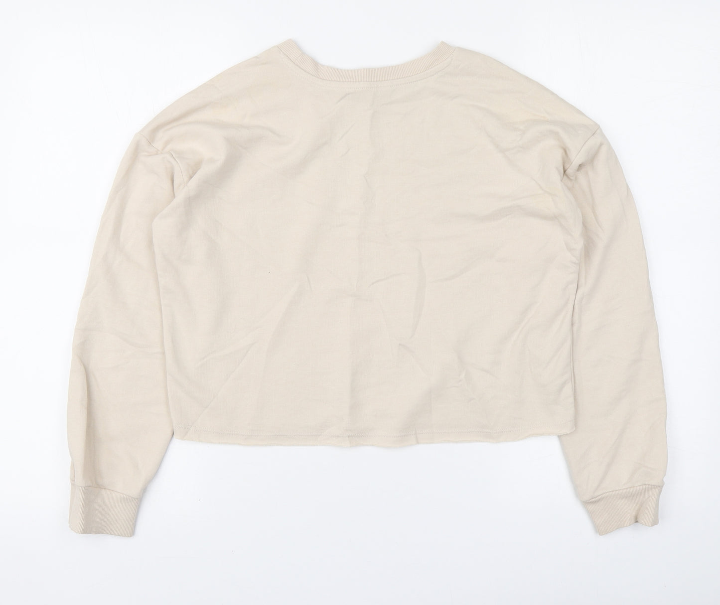 George Girls Beige Cotton Pullover Sweatshirt Size 11-12 Years