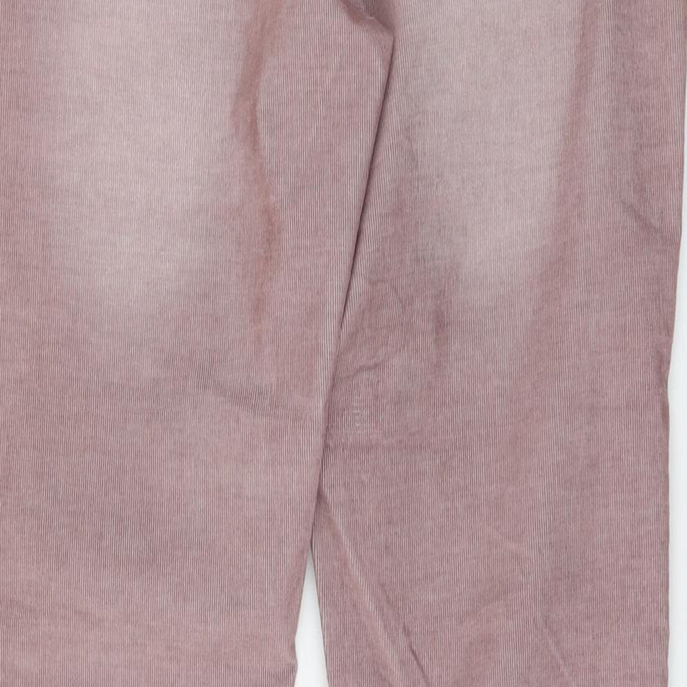 NEXT Womens Pink Cotton Straight Jeans Size 16 L29 in Regular