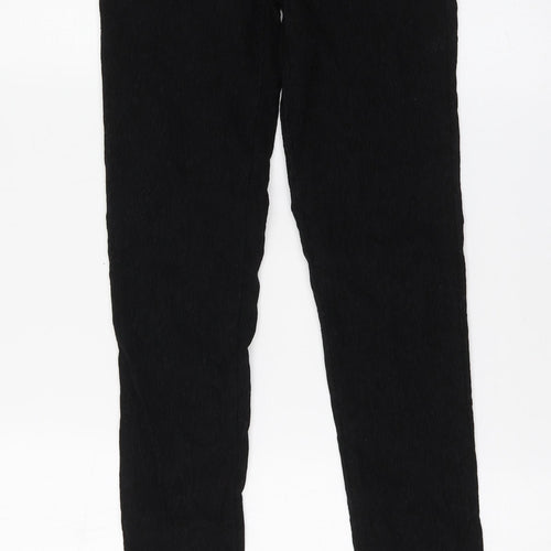Villa Womens Black Viscose Jegging Leggings Size S L30 in
