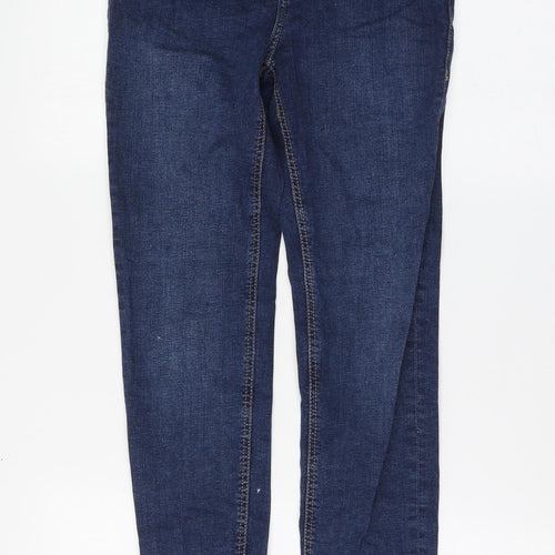 Mango Womens Blue Cotton Skinny Jeans Size 34 L29 in Regular