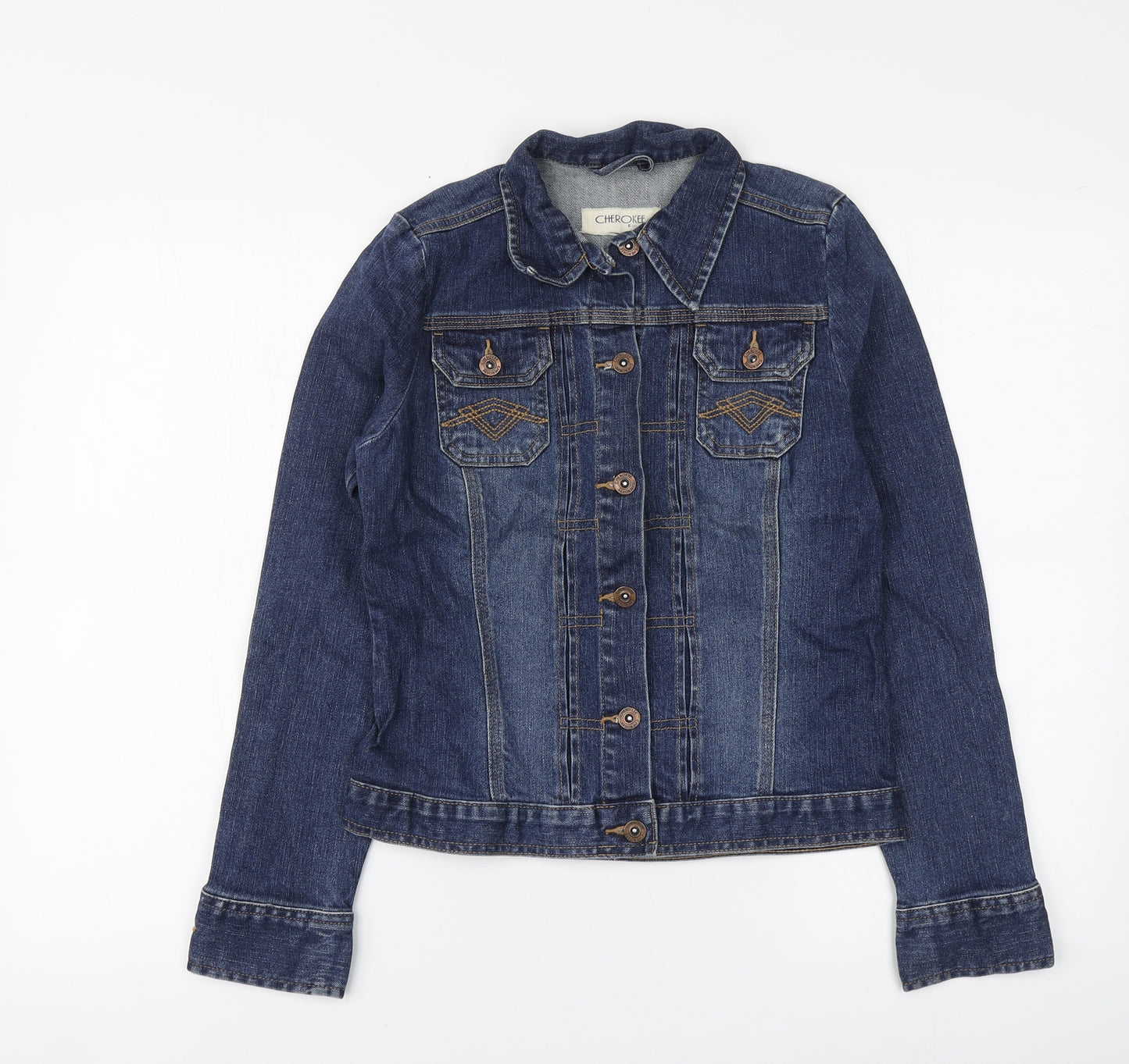 Cherokee Womens Blue Jacket Size 8