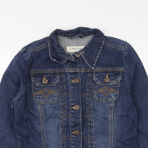Cherokee Womens Blue Jacket Size 8
