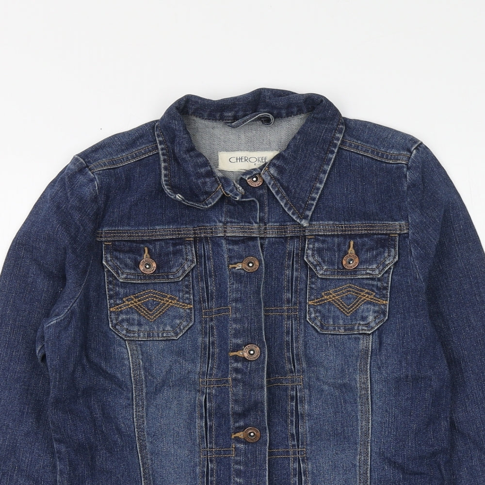 Cherokee Womens Blue Jacket Size 8