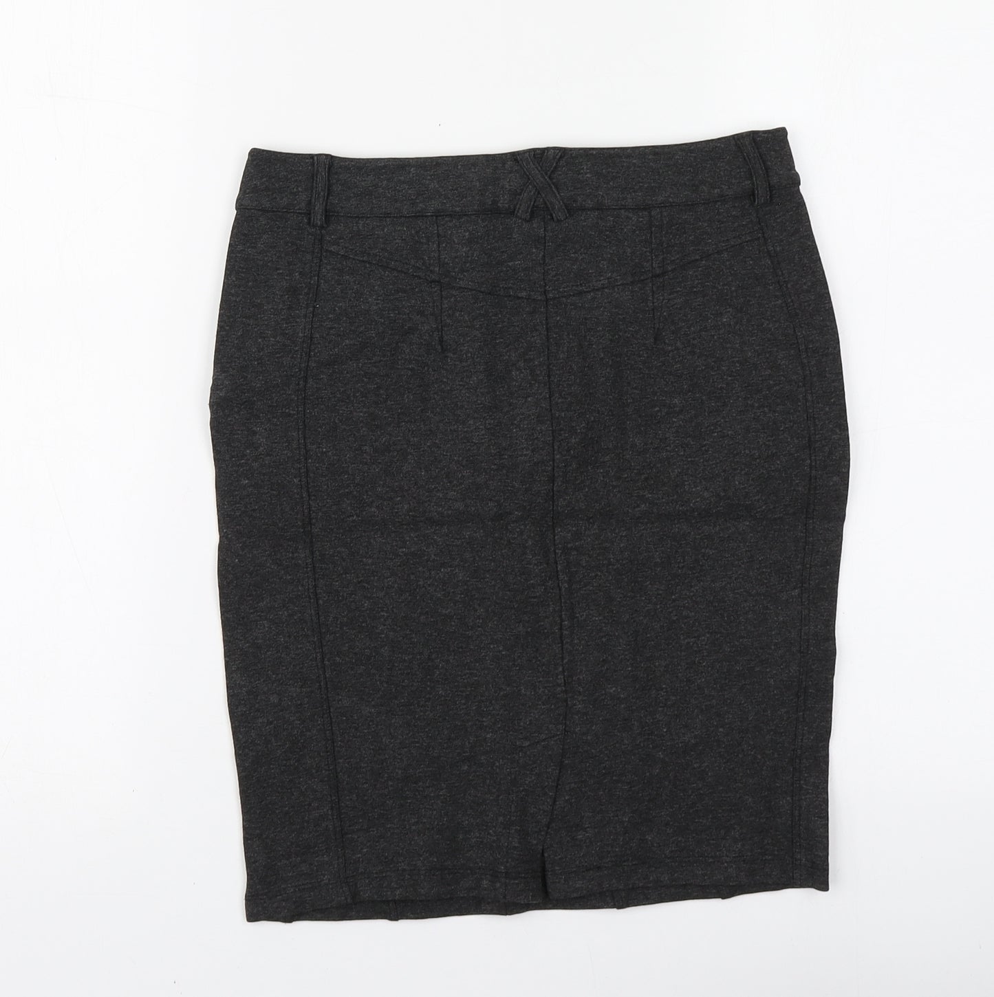 Zara Womens Grey Polyester A-Line Skirt Size M