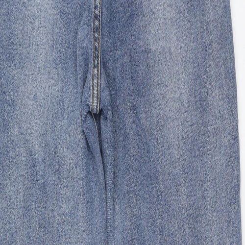 Jiranan Studio Womens Blue Cotton Straight Jeans Size L L26 in Regular
