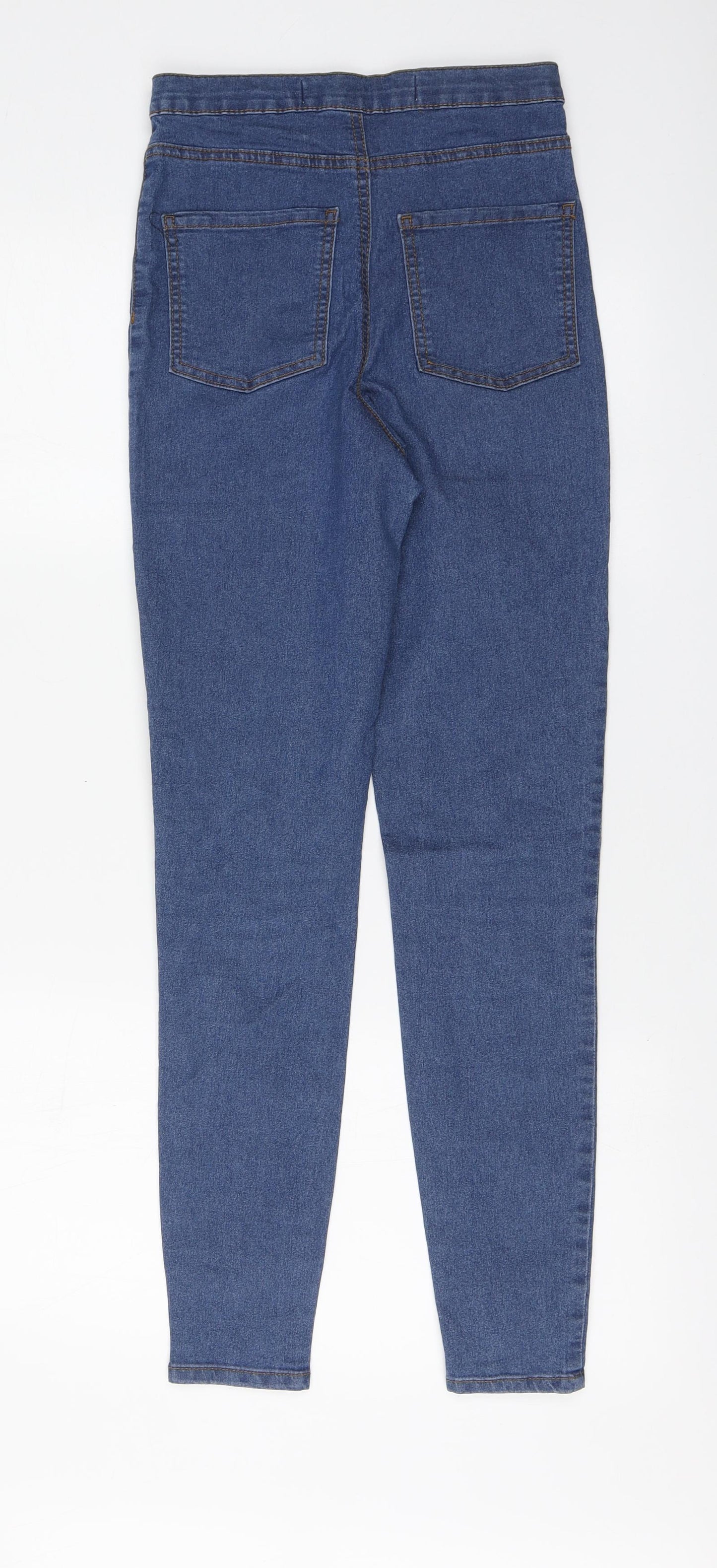 Denim & Co. Womens Blue Cotton Jegging Leggings Size 6 L28 in