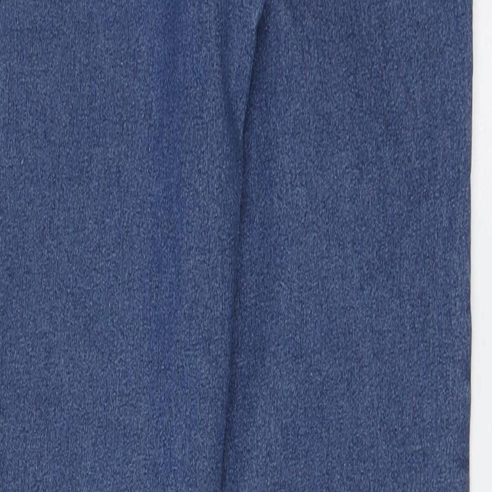 Denim & Co. Womens Blue Cotton Jegging Leggings Size 6 L28 in