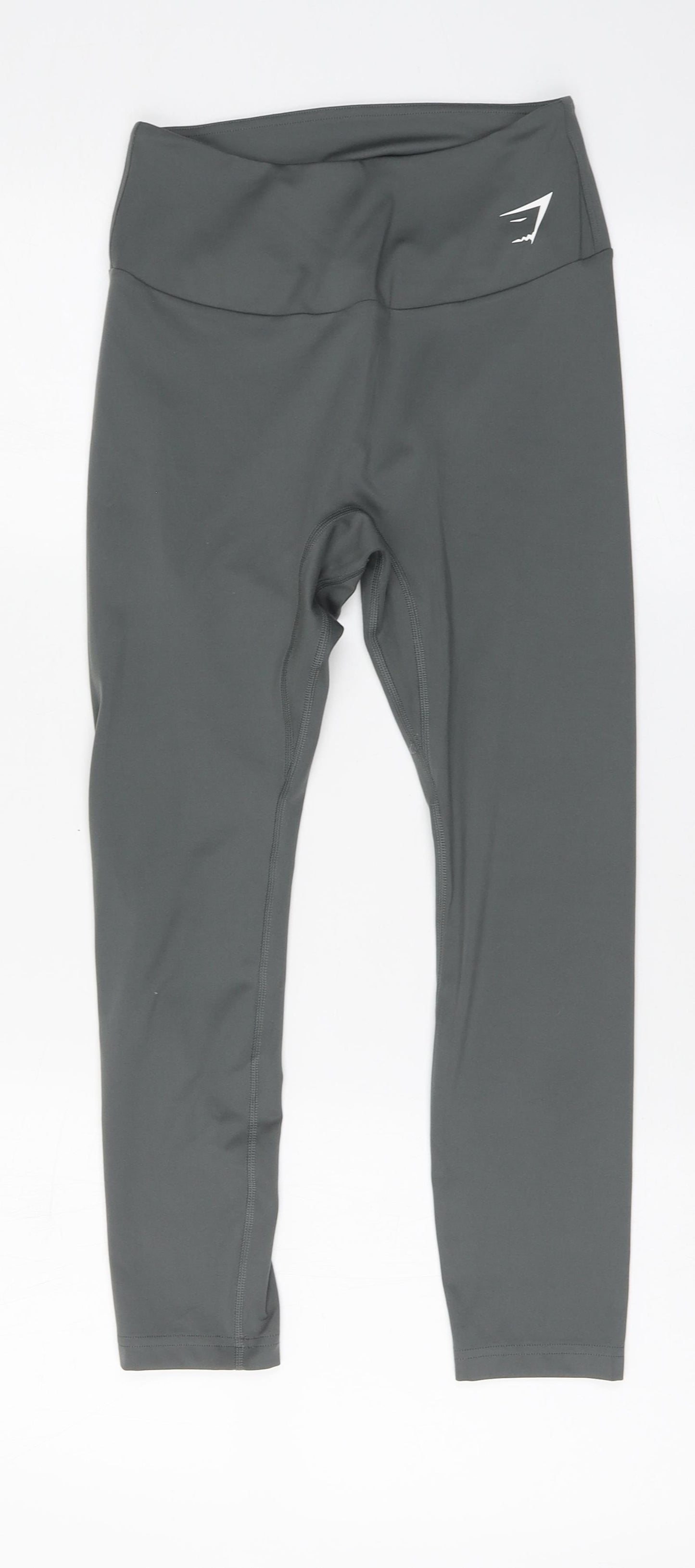 Gymshark Womens Grey Polyester Jogger Leggings Size S L21 in Regular