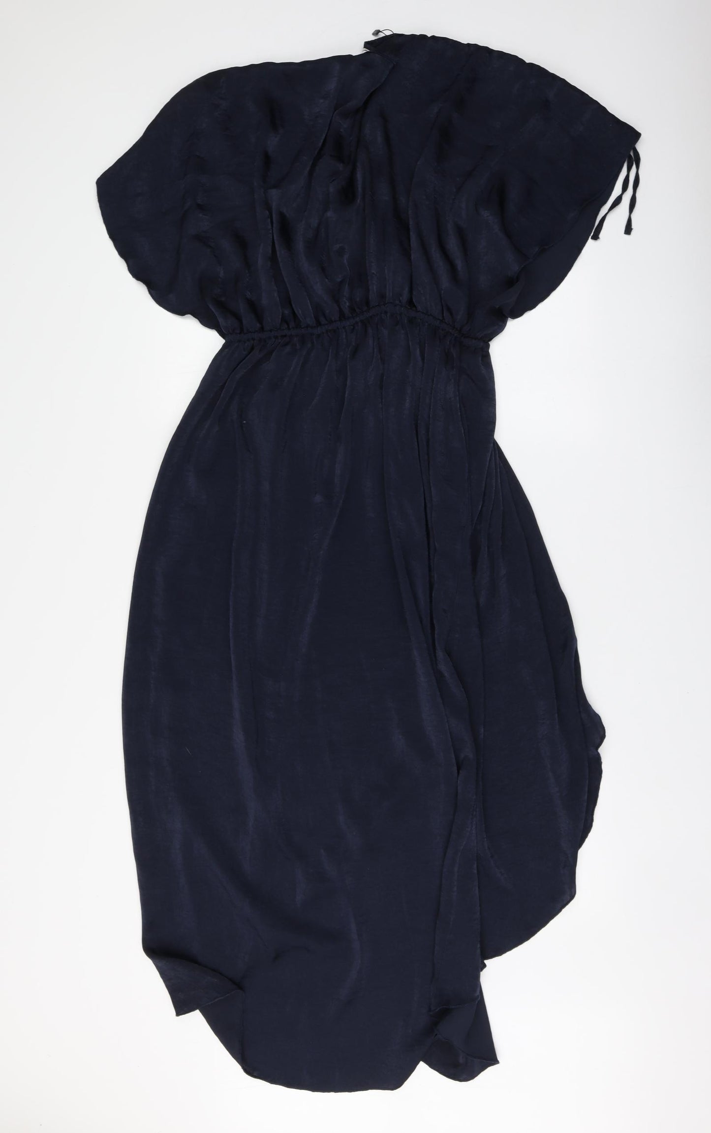 Blume Womens Blue Polyester Maxi Size 16 V-Neck