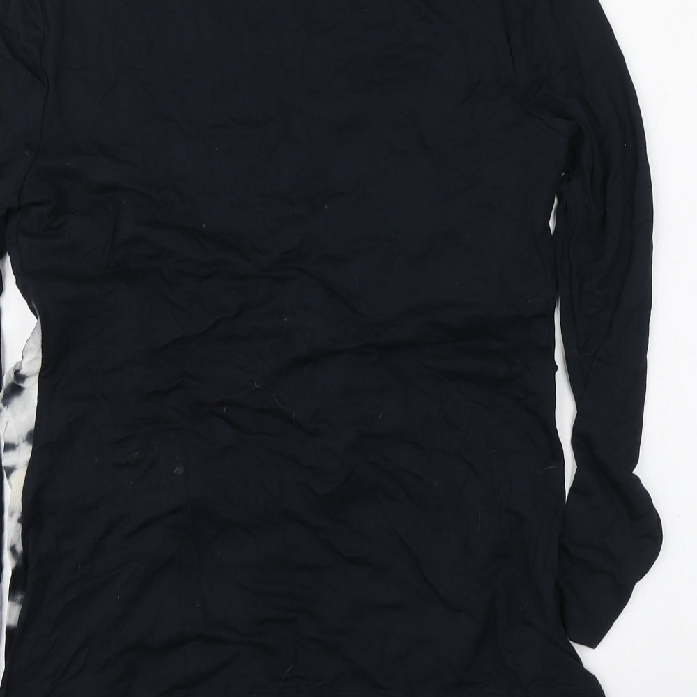 Mint Velvet Womens Blue Viscose Basic Blouse Size 12 Round Neck