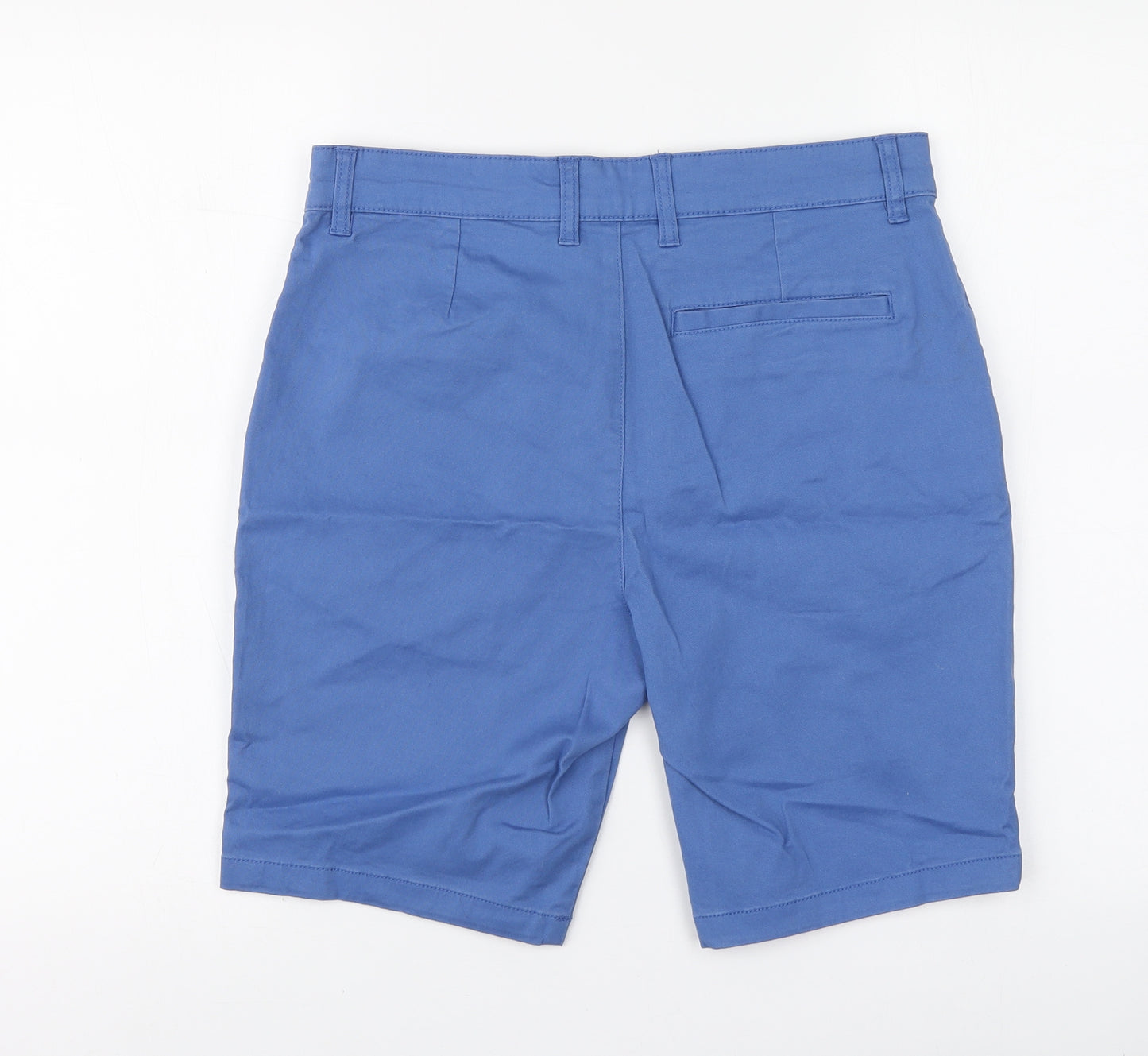 George Mens Blue Cotton Chino Shorts Size 32 L16 in Regular
