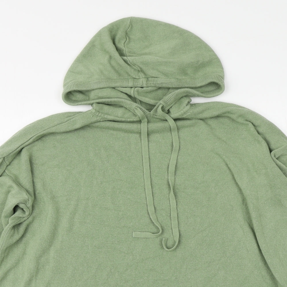 Marks and Spencer Womens Green Round Neck Acrylic Pullover Jumper Size L