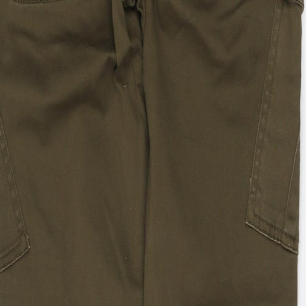 River Island Womens Green Cotton Jegging Trousers Size 8 L25 in Regular
