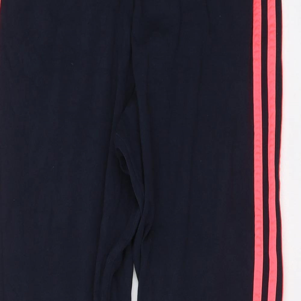 adidas Womens Blue Cotton Jogger Leggings Size 16 L26 in Regular