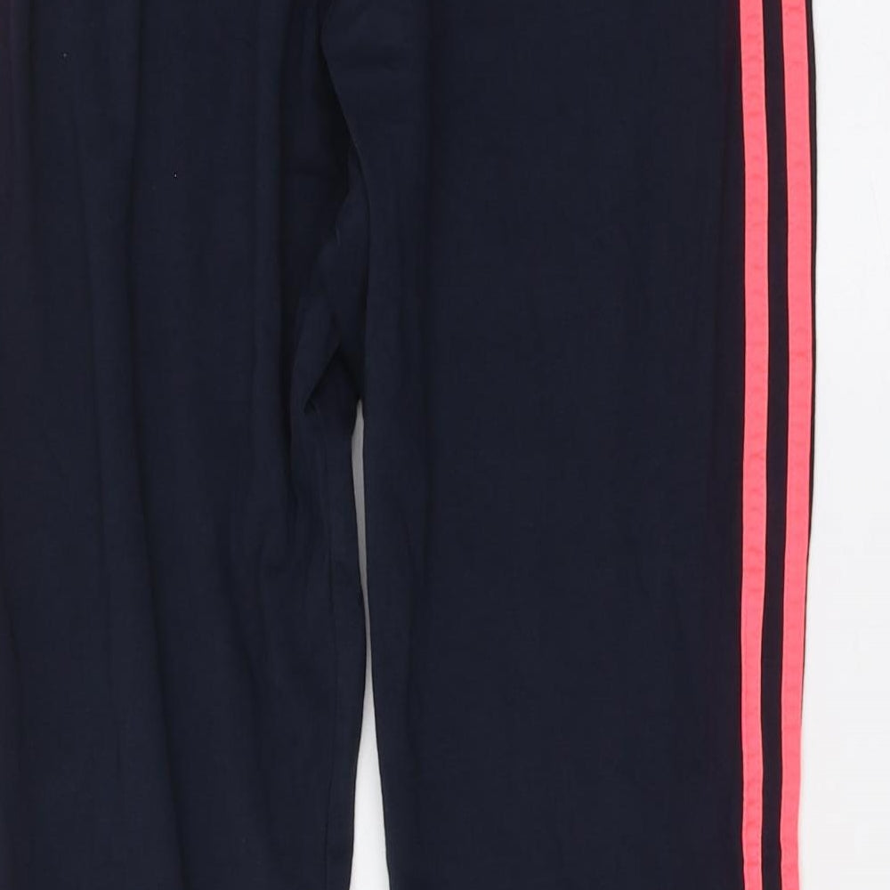 adidas Womens Blue Cotton Jogger Leggings Size 16 L26 in Regular