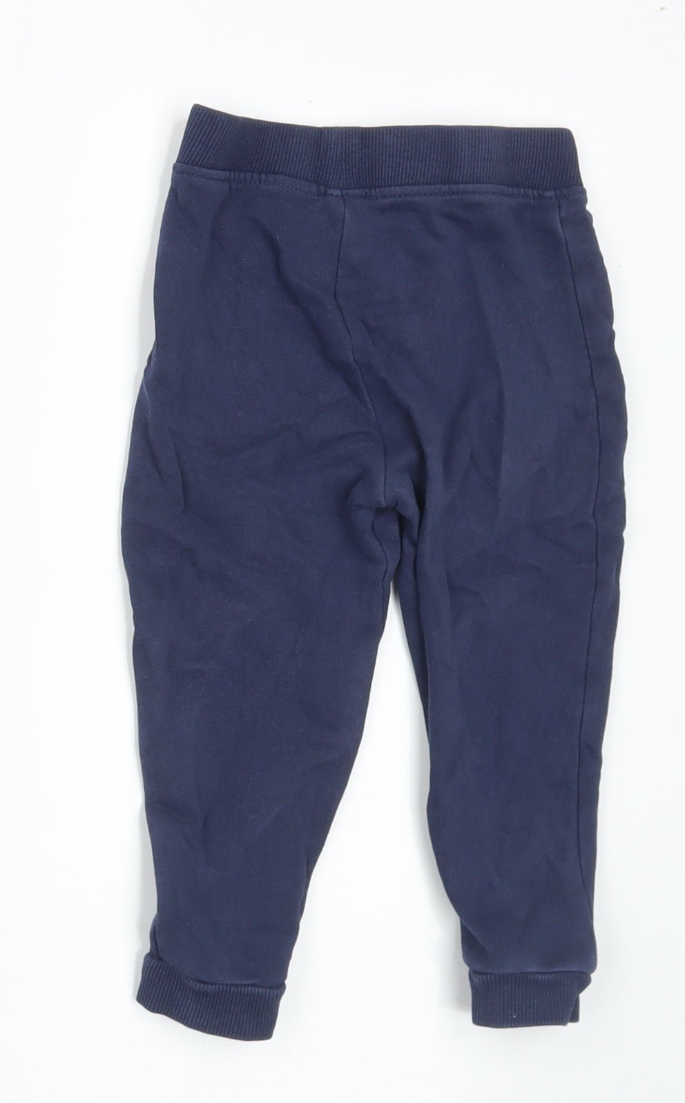 Dunnes Stores Boys Blue Cotton Jogger Trousers Size 18-24 Months