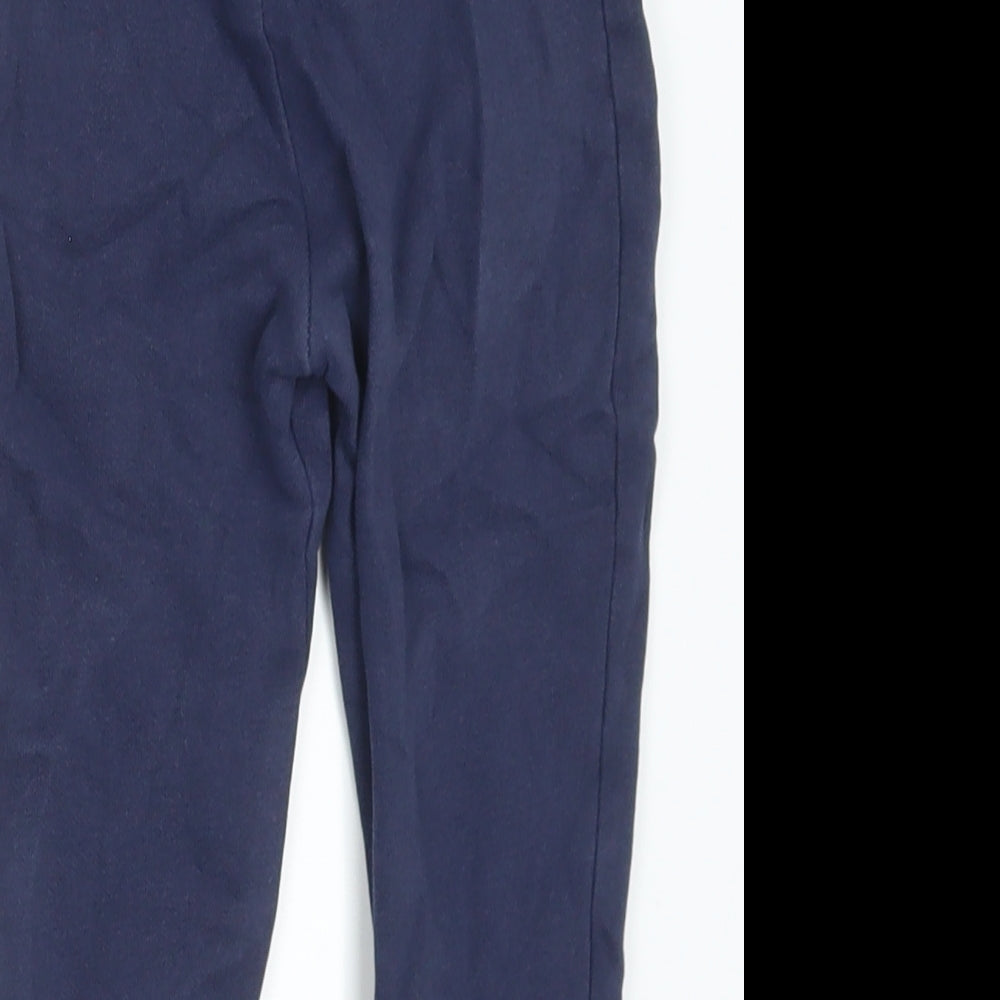 Dunnes Stores Boys Blue Cotton Jogger Trousers Size 18-24 Months