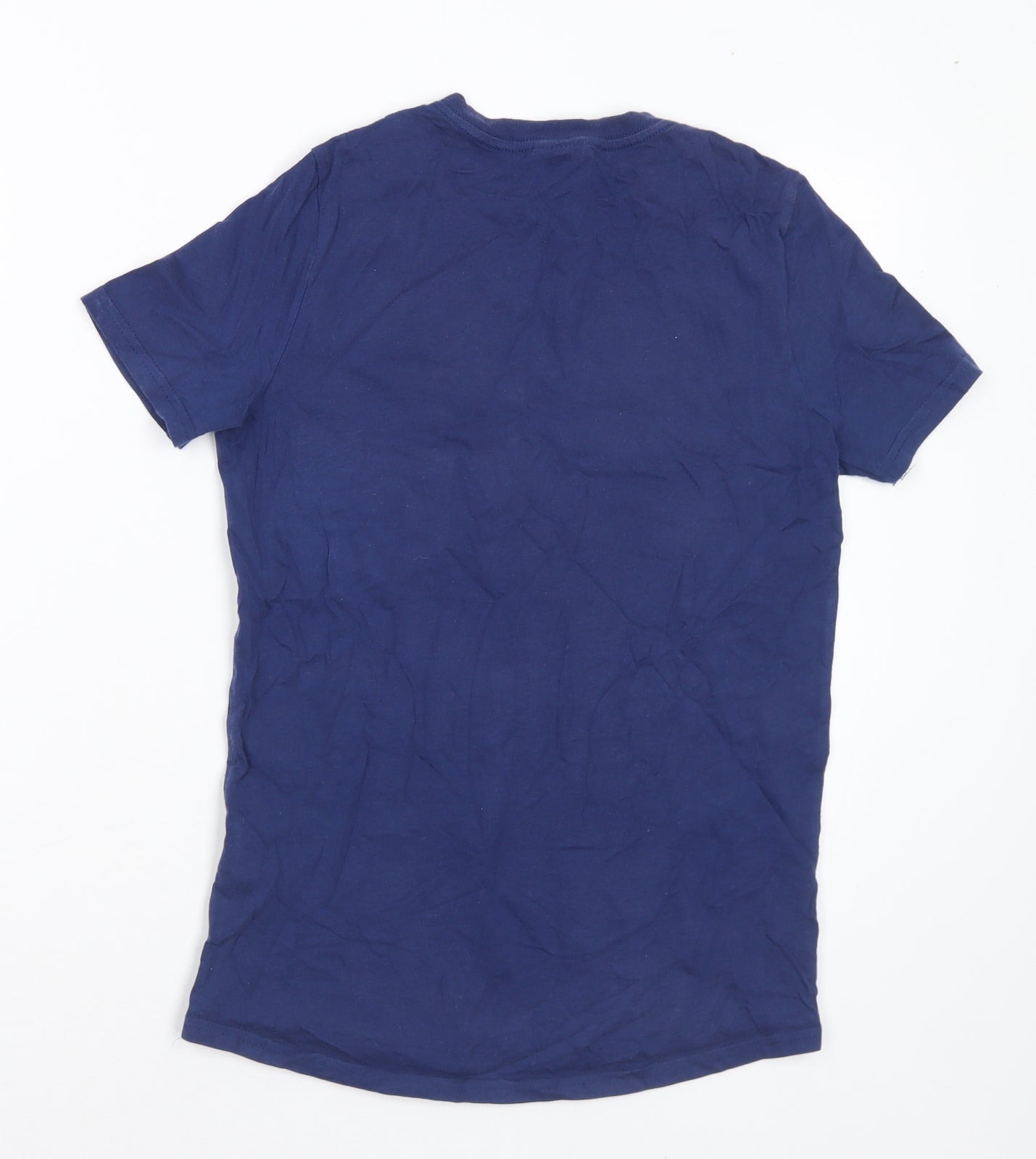 PlayStation Boys Blue Cotton Basic T-Shirt Size 10-11 Years Crew Neck - Playstation