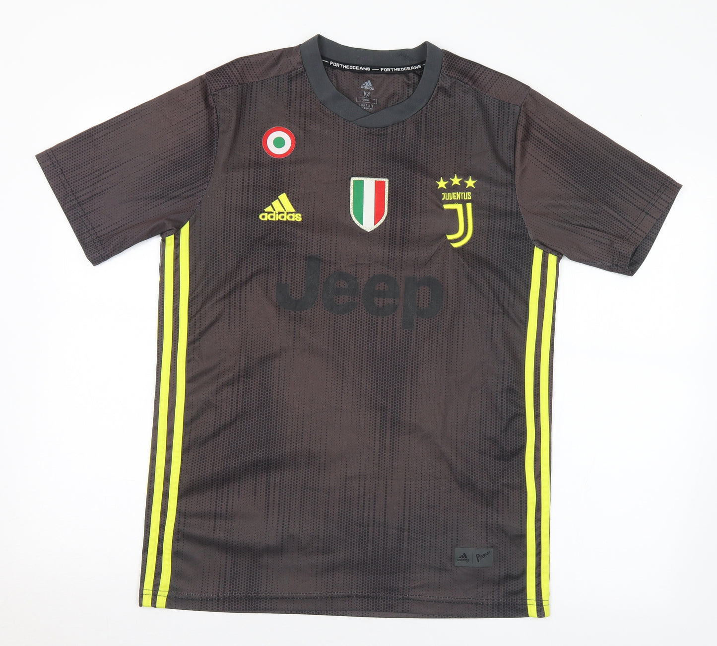 adidas Mens Multicoloured Polyester T-Shirt Size M Round Neck - Juventus Football Club