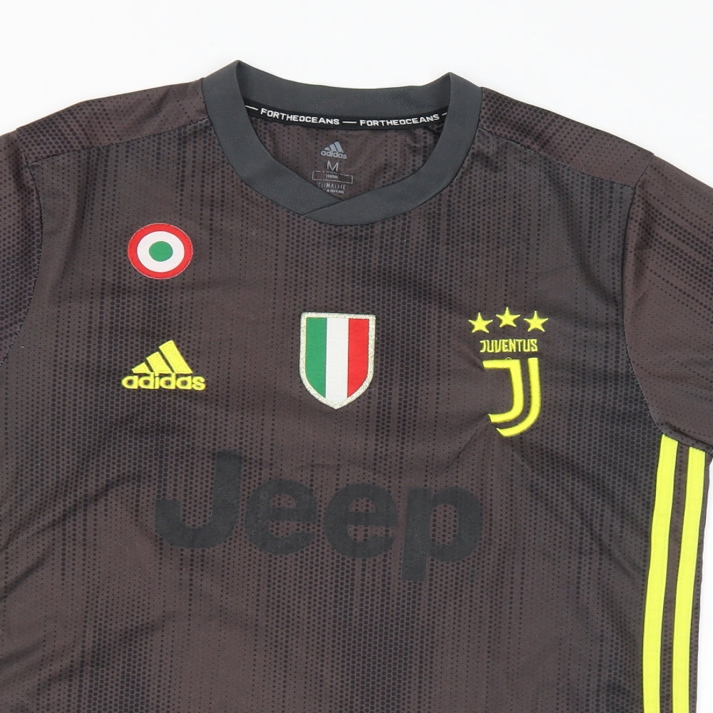 adidas Mens Multicoloured Polyester T-Shirt Size M Round Neck - Juventus Football Club