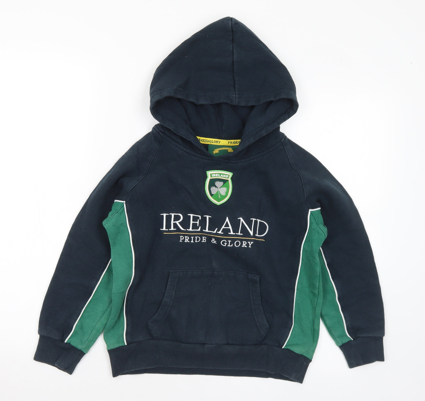 Pride and Glory Boys Green Cotton Pullover Hoodie Size M