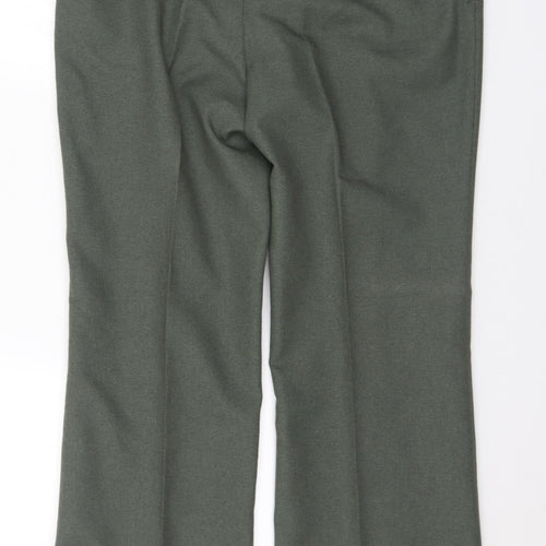 Cavellair Mens Green Polyester Trousers Size 36 in L30 in Regular