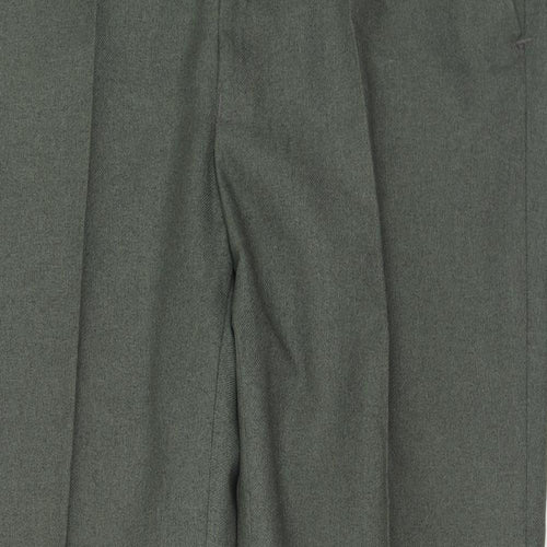 Cavellair Mens Green Polyester Trousers Size 36 in L30 in Regular