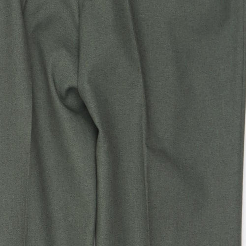 Cavellair Mens Green Polyester Trousers Size 36 in L30 in Regular