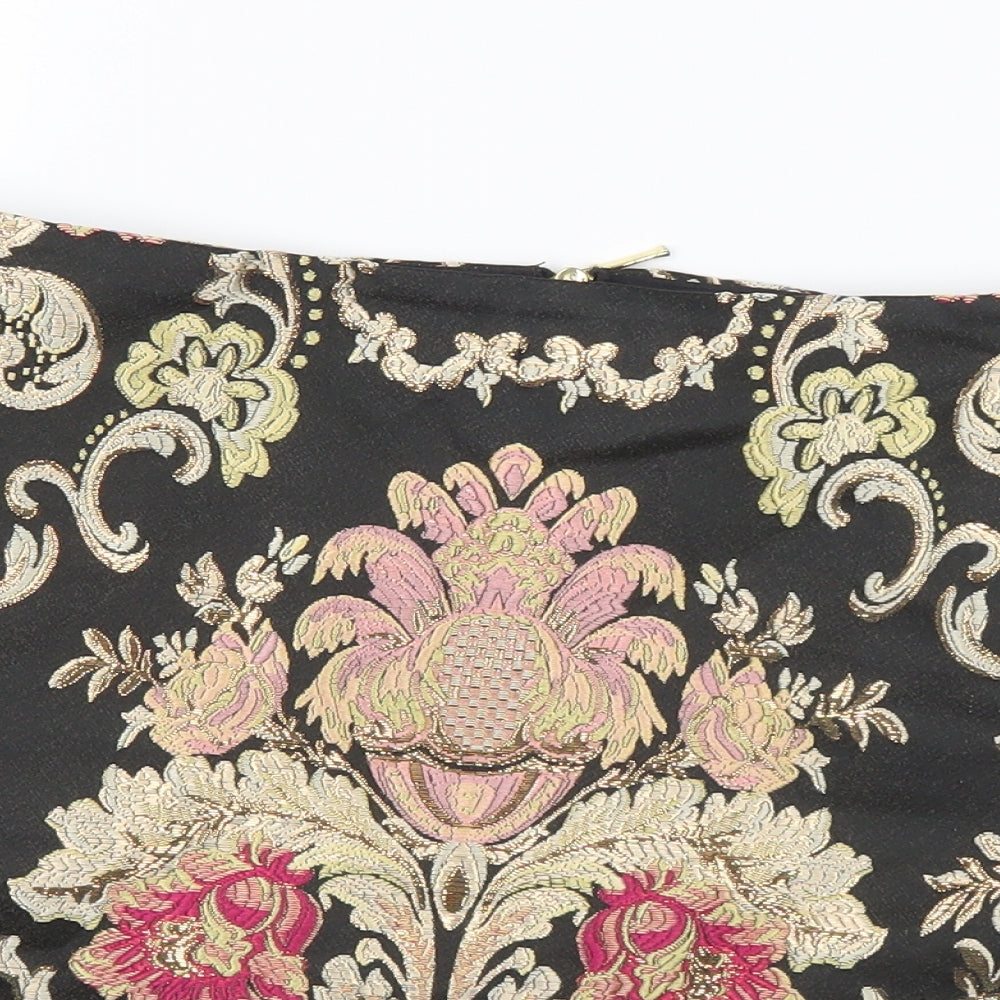 George Womens Multicoloured Floral Polyester A-Line Skirt Size 12 Zip