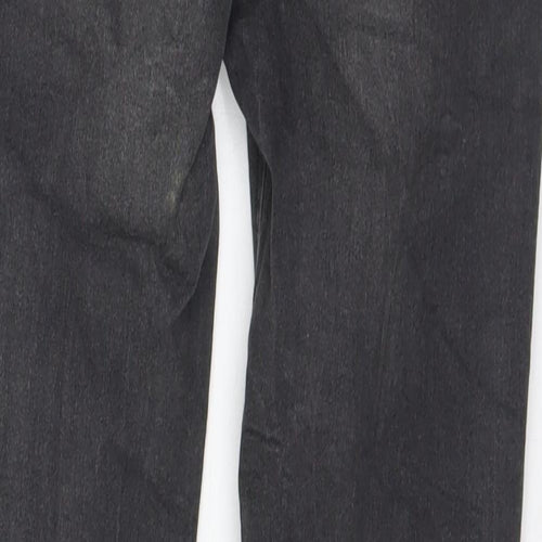 PARISIAN SIGNATURE Womens Black Cotton Skinny Jeans Size 6 L27 in Regular Button