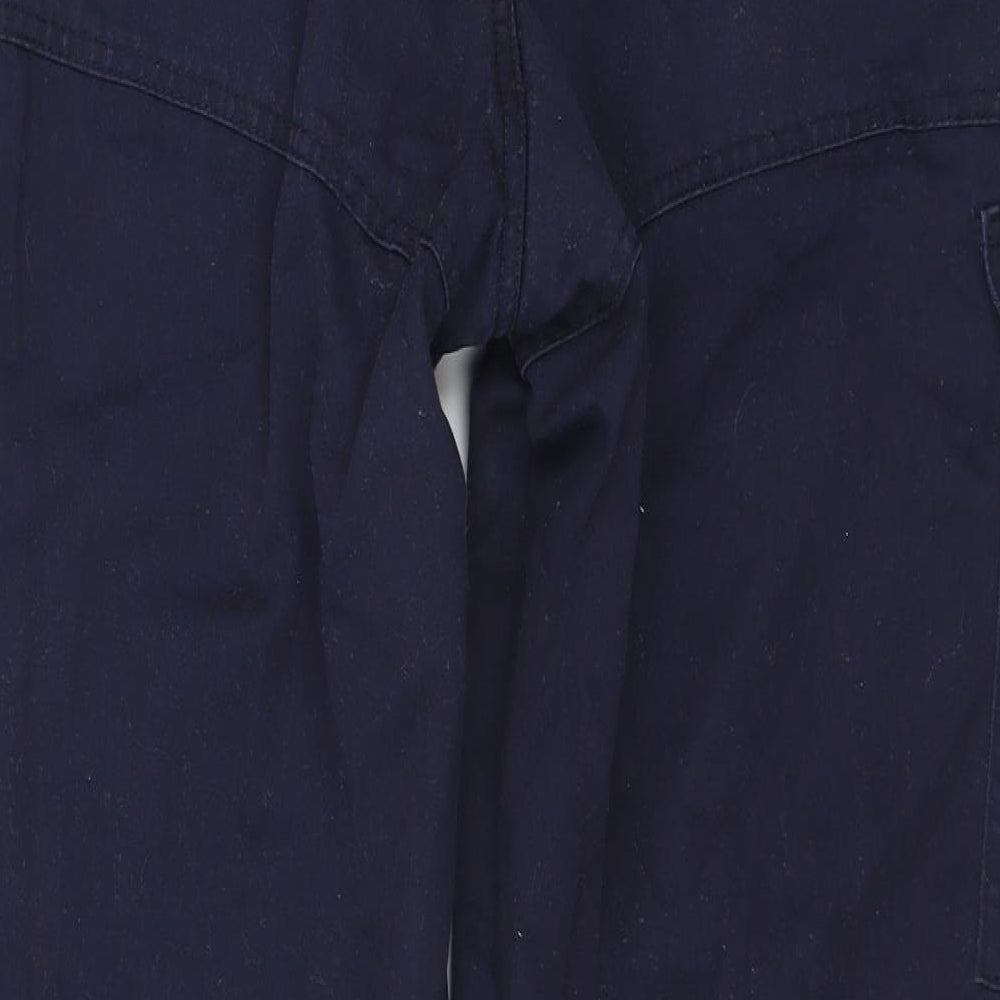 Portwest Mens Blue Polyester Cargo Trousers Size 36 in L31 in Regular Zip