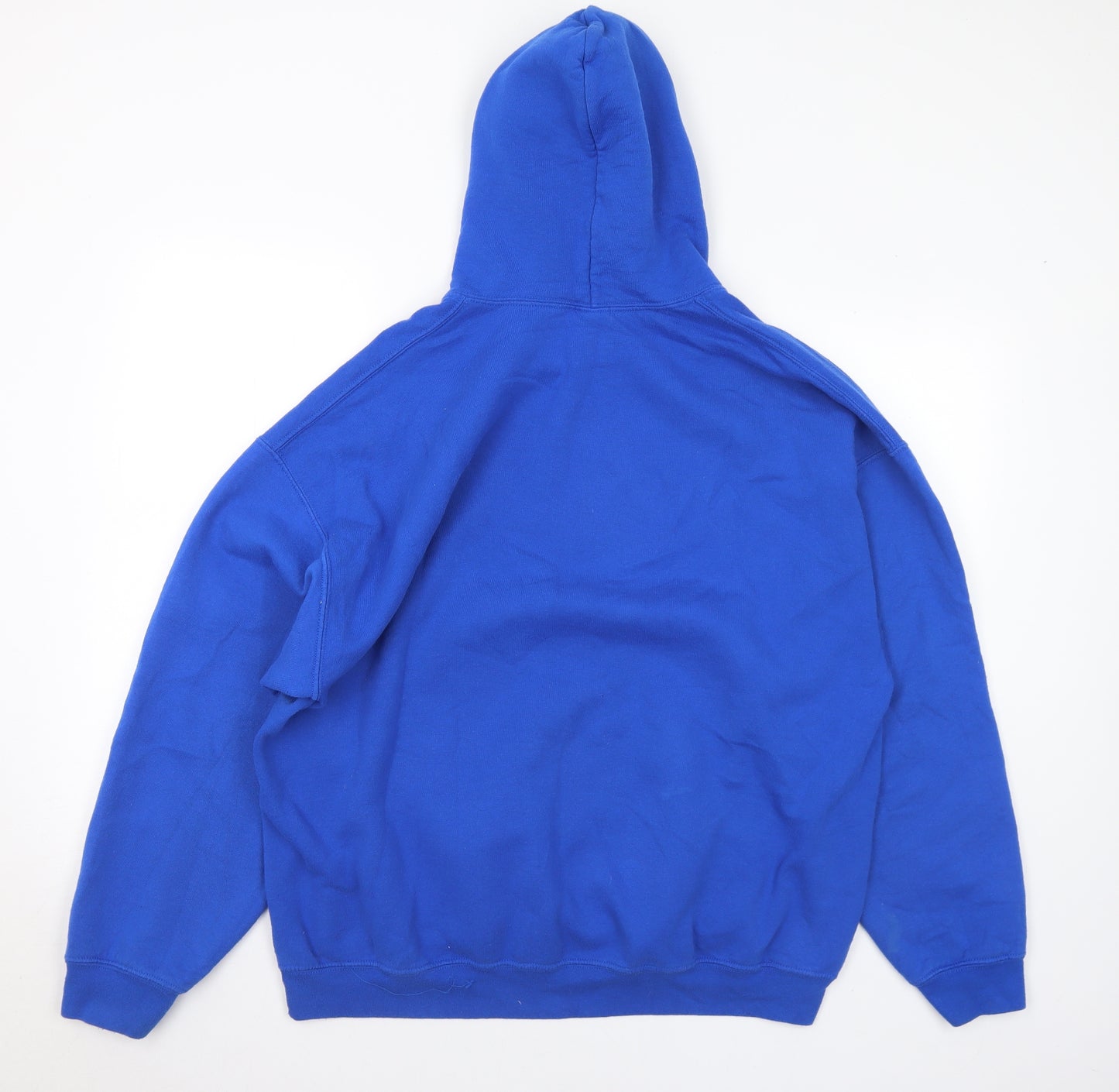 Gildan Mens Blue Cotton Pullover Hoodie Size XL - Tennyson