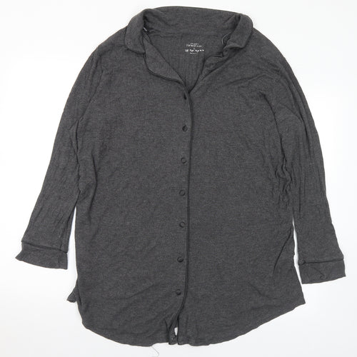 Primark Womens Grey Collared Viscose Cardigan Jumper Size 14