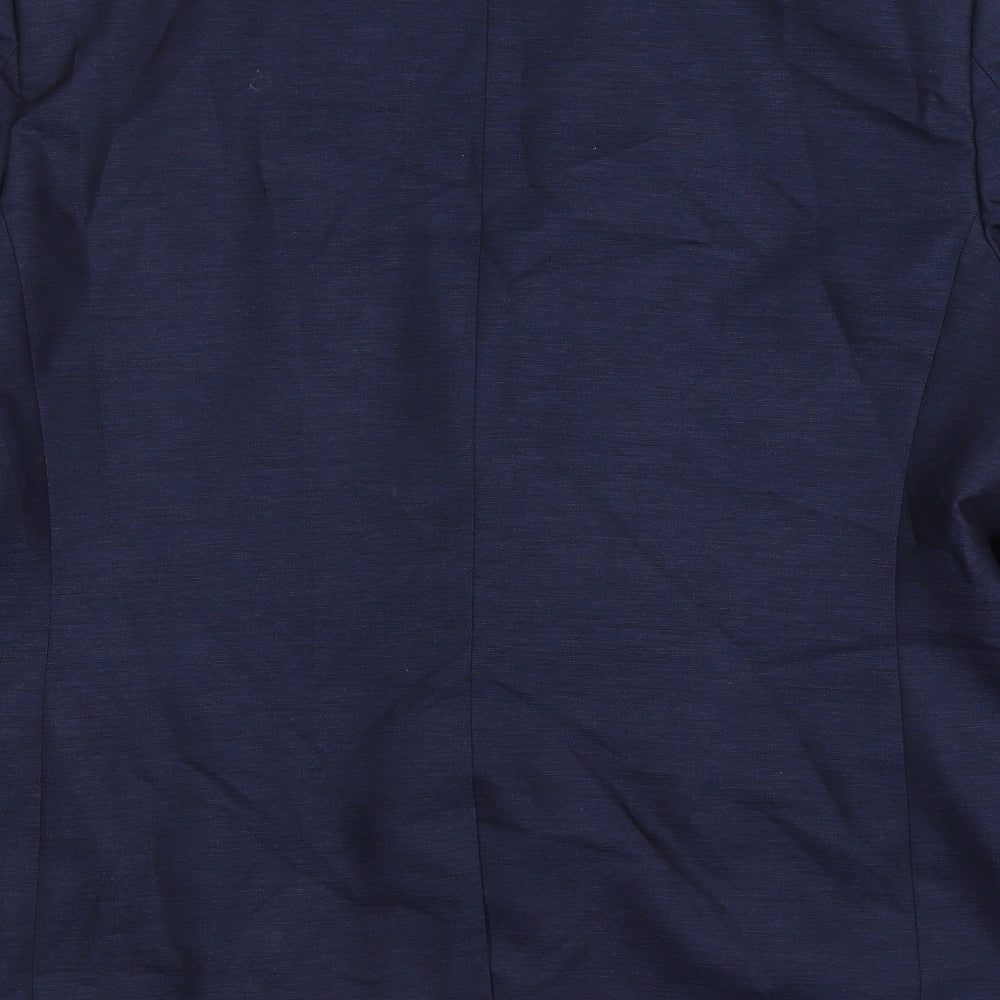 Matalan Mens Blue Polyester Jacket Suit Jacket Size 44