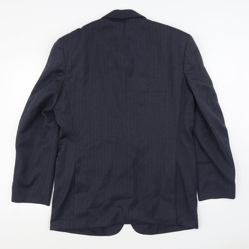Marks and Spencer Mens Blue Wool Jacket Suit Jacket Size 40