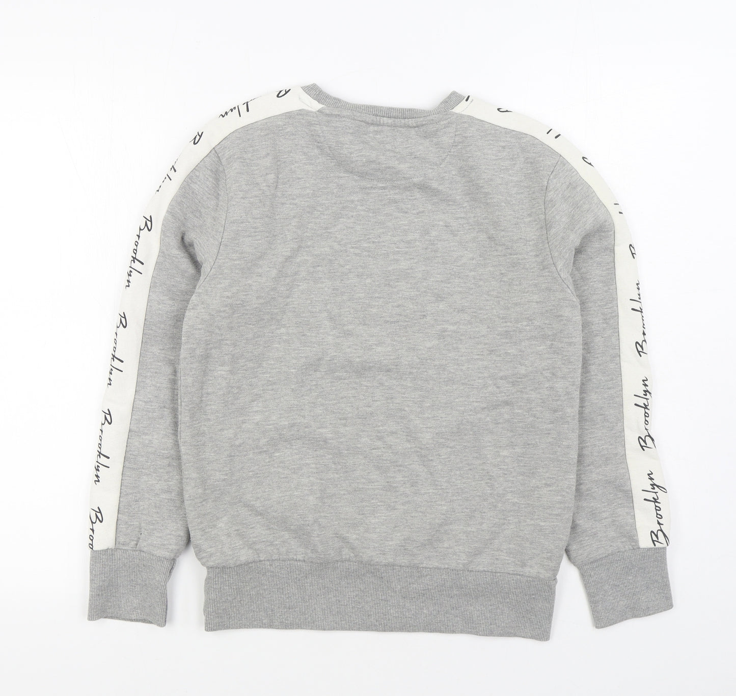 Primark Girls Grey Cotton Pullover Sweatshirt Size 12-13 Years Pullover