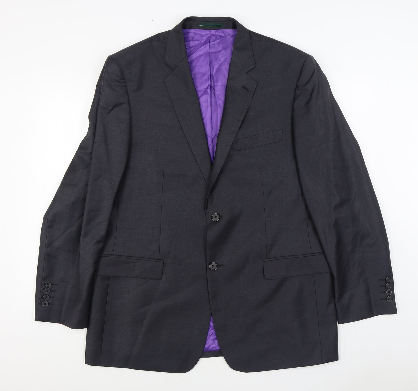 Greenwoods Mens Grey Polyester Jacket Suit Jacket Size 44