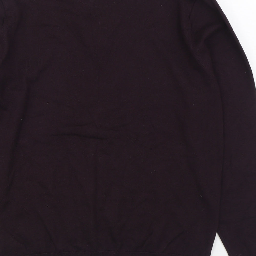 NEXT Womens Red Collared Cotton Pullover Jumper Size L